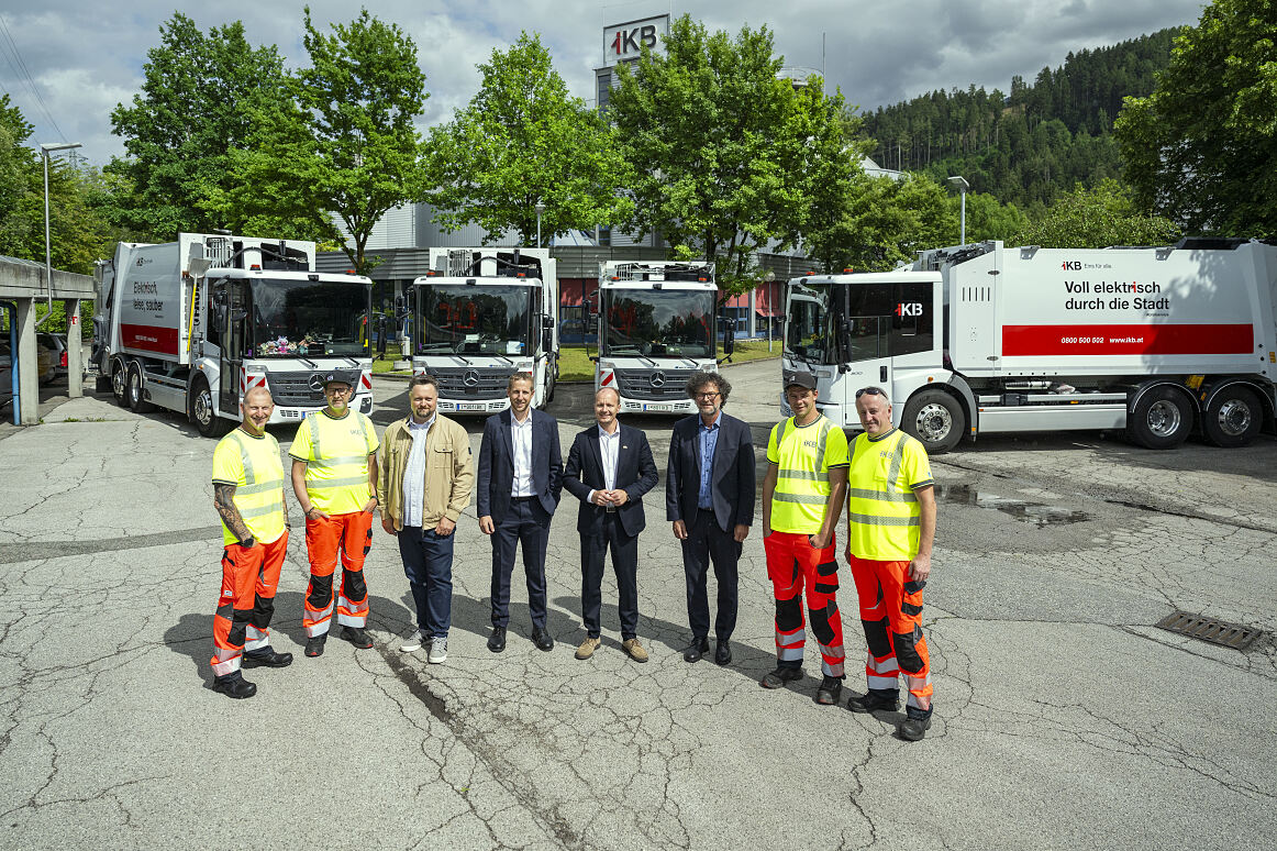 Vierter E-LKW bei der Abfallsammlung im Einsatz