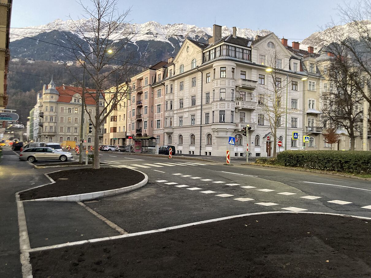 Abschluss der Baustelle in der Erzherzog-Eugen-Straße