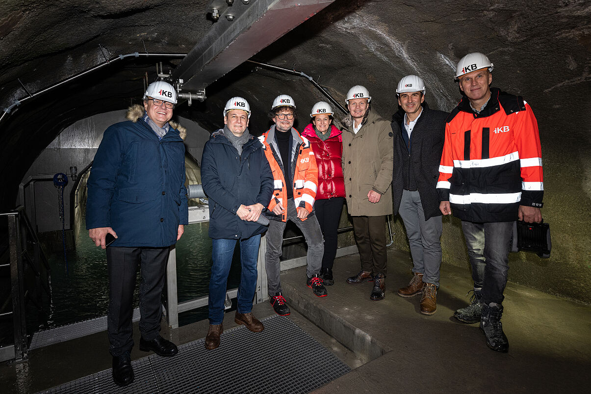 Inbetriebnahme des neuen Trinkwasserstollens