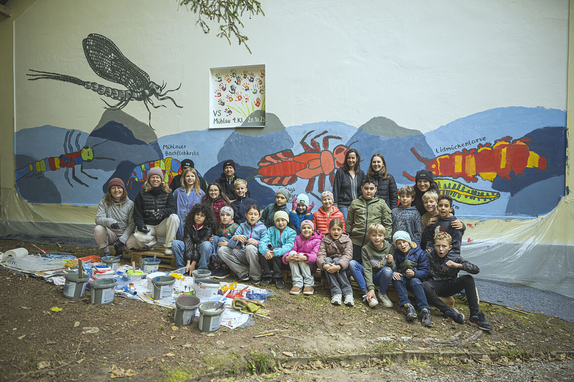 Bunte Wasserwelt am IKB-Kraftwerk Mühlau 2